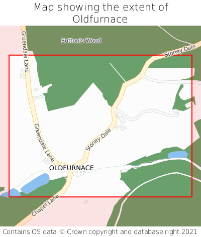 Map showing extent of Oldfurnace as bounding box