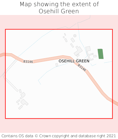 Map showing extent of Osehill Green as bounding box