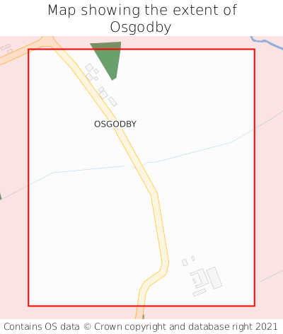 Map showing extent of Osgodby as bounding box