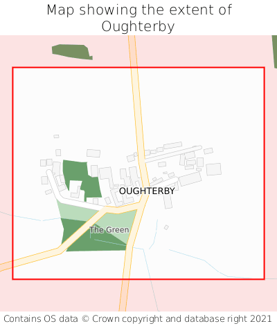 Map showing extent of Oughterby as bounding box