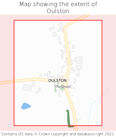 Map showing extent of Oulston as bounding box