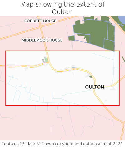 Map showing extent of Oulton as bounding box