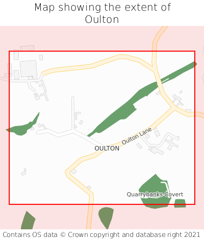 Map showing extent of Oulton as bounding box