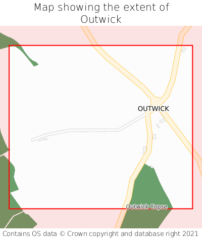 Map showing extent of Outwick as bounding box