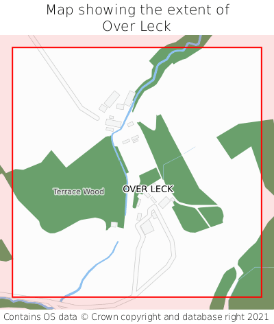Map showing extent of Over Leck as bounding box
