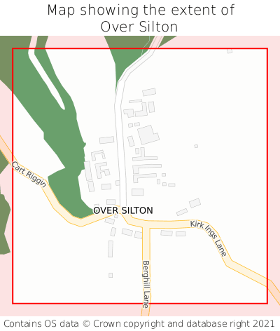 Map showing extent of Over Silton as bounding box