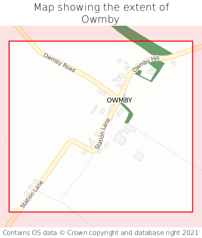 Map showing extent of Owmby as bounding box