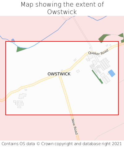 Map showing extent of Owstwick as bounding box