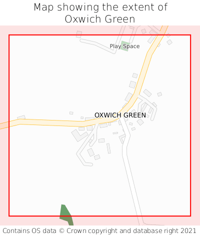 Map showing extent of Oxwich Green as bounding box