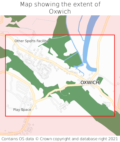 Map showing extent of Oxwich as bounding box