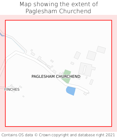 Map showing extent of Paglesham Churchend as bounding box