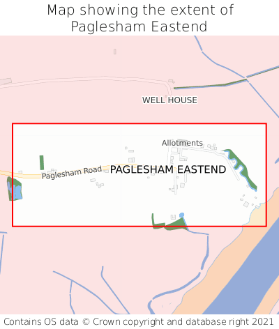 Map showing extent of Paglesham Eastend as bounding box
