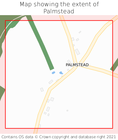 Map showing extent of Palmstead as bounding box