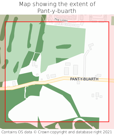 Map showing extent of Pant-y-buarth as bounding box