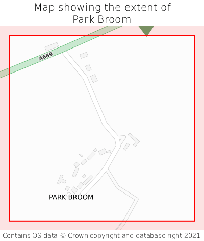 Map showing extent of Park Broom as bounding box