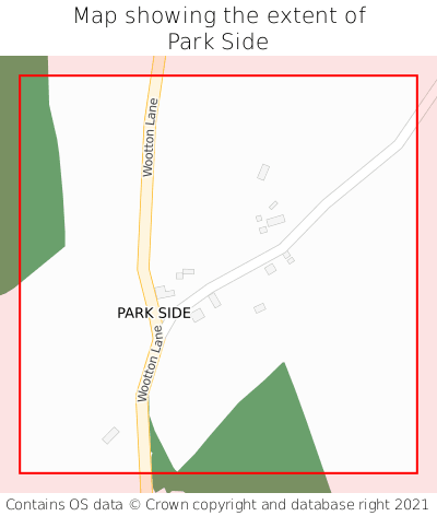 Map showing extent of Park Side as bounding box