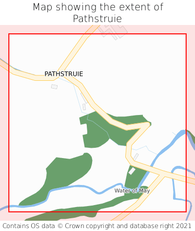 Map showing extent of Pathstruie as bounding box