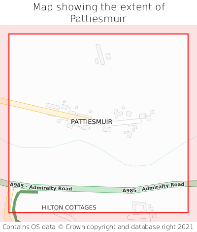 Map showing extent of Pattiesmuir as bounding box