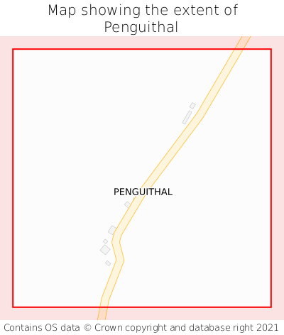 Map showing extent of Penguithal as bounding box