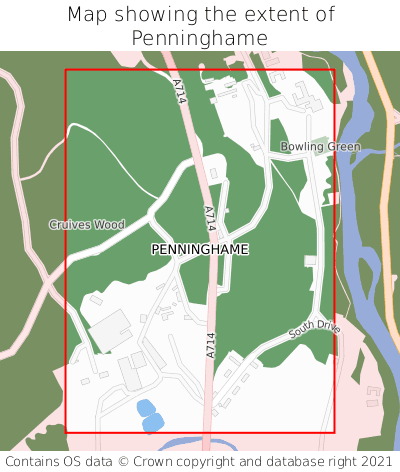 Map showing extent of Penninghame as bounding box