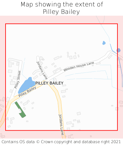 Map showing extent of Pilley Bailey as bounding box