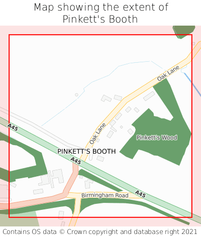 Map showing extent of Pinkett's Booth as bounding box