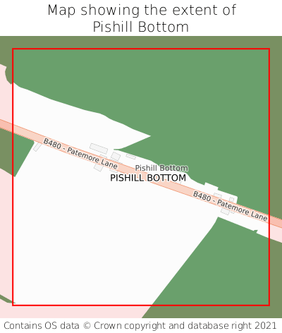 Map showing extent of Pishill Bottom as bounding box