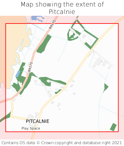 Map showing extent of Pitcalnie as bounding box