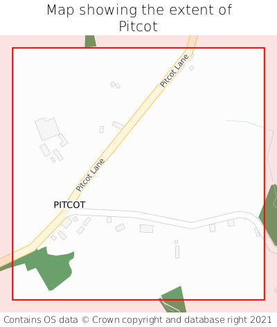 Map showing extent of Pitcot as bounding box