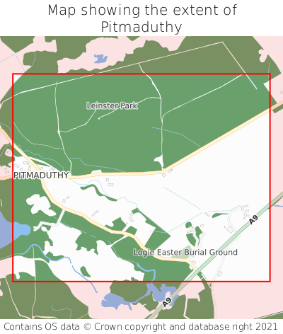Map showing extent of Pitmaduthy as bounding box