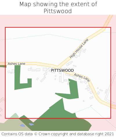 Map showing extent of Pittswood as bounding box