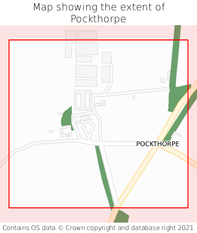 Map showing extent of Pockthorpe as bounding box