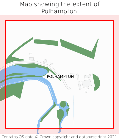 Map showing extent of Polhampton as bounding box