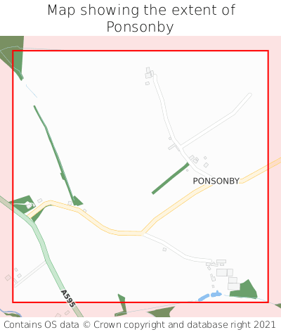 Map showing extent of Ponsonby as bounding box