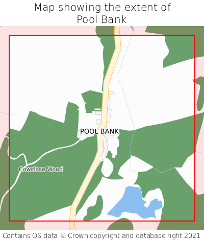 Map showing extent of Pool Bank as bounding box