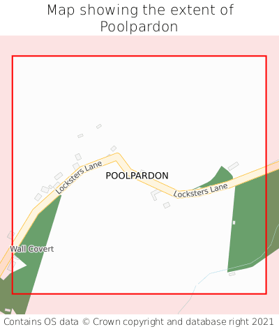 Map showing extent of Poolpardon as bounding box