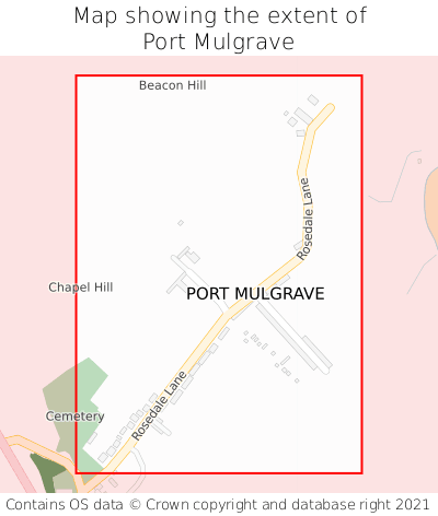 Map showing extent of Port Mulgrave as bounding box