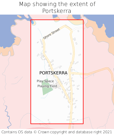 Map showing extent of Portskerra as bounding box