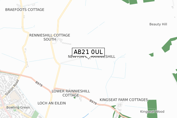 AB21 0UL map - small scale - OS Open Zoomstack (Ordnance Survey) AB21 0UL map - small scale - OS Open Zoomstack (Ordnance Survey)