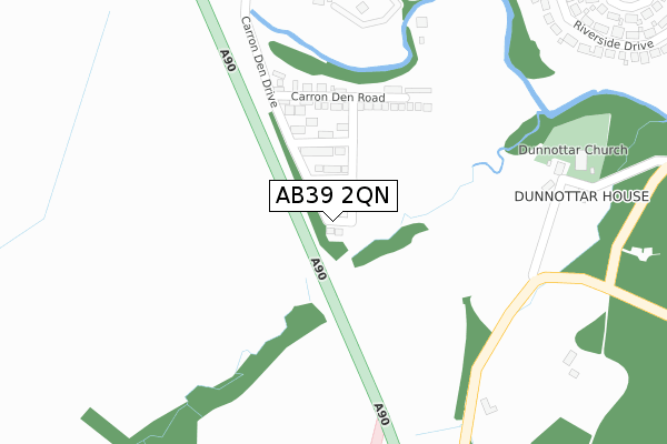 AB39 2QN map - large scale - OS Open Zoomstack (Ordnance Survey) AB39 2QN map - large scale - OS Open Zoomstack (Ordnance Survey)