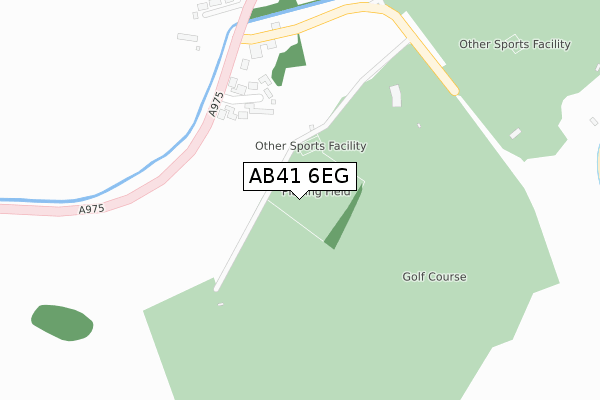 AB41 6EG map - large scale - OS Open Zoomstack (Ordnance Survey)