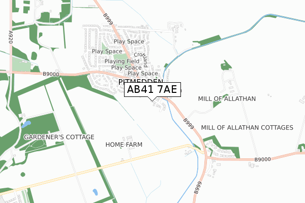 AB41 7AE map - small scale - OS Open Zoomstack (Ordnance Survey) AB41 7AE map - small scale - OS Open Zoomstack (Ordnance Survey)