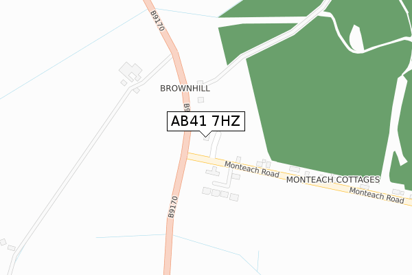 AB41 7HZ map - large scale - OS Open Zoomstack (Ordnance Survey) AB41 7HZ map - large scale - OS Open Zoomstack (Ordnance Survey)