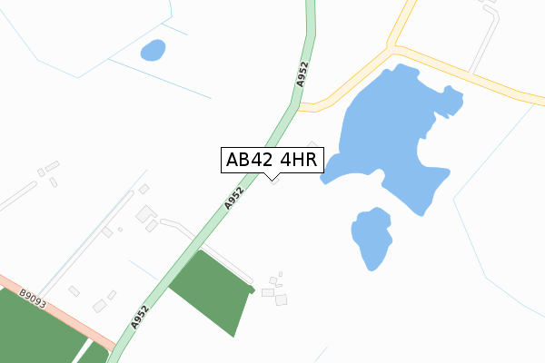 AB42 4HR map - large scale - OS Open Zoomstack (Ordnance Survey)
