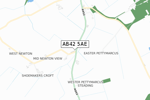 AB42 5AE map - small scale - OS Open Zoomstack (Ordnance Survey) AB42 5AE map - small scale - OS Open Zoomstack (Ordnance Survey)