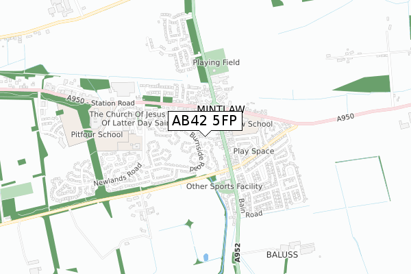 AB42 5FP map - small scale - OS Open Zoomstack (Ordnance Survey) AB42 5FP map - small scale - OS Open Zoomstack (Ordnance Survey)