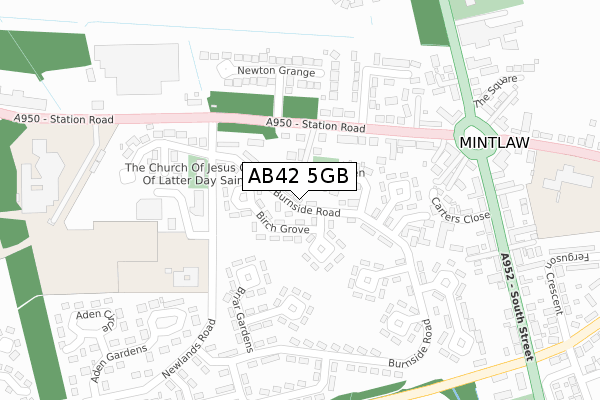 AB42 5GB map - large scale - OS Open Zoomstack (Ordnance Survey)