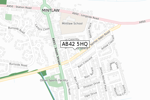 AB42 5HQ map - large scale - OS Open Zoomstack (Ordnance Survey) AB42 5HQ map - large scale - OS Open Zoomstack (Ordnance Survey)