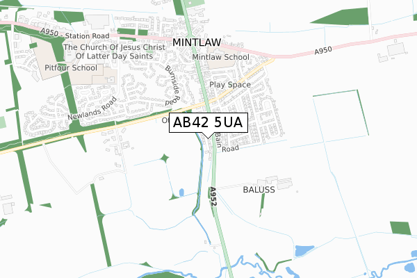AB42 5UA map - small scale - OS Open Zoomstack (Ordnance Survey) AB42 5UA map - small scale - OS Open Zoomstack (Ordnance Survey)