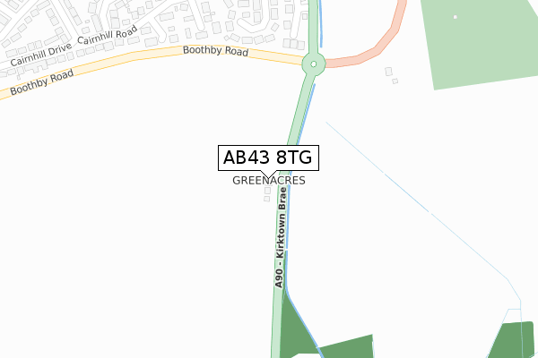 AB43 8TG map - large scale - OS Open Zoomstack (Ordnance Survey) AB43 8TG map - large scale - OS Open Zoomstack (Ordnance Survey)